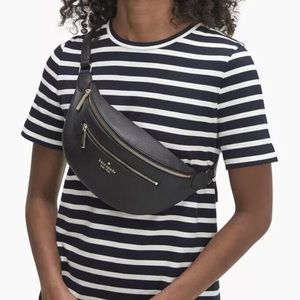 Kate spade Leila belt bag black Fanny pack leather